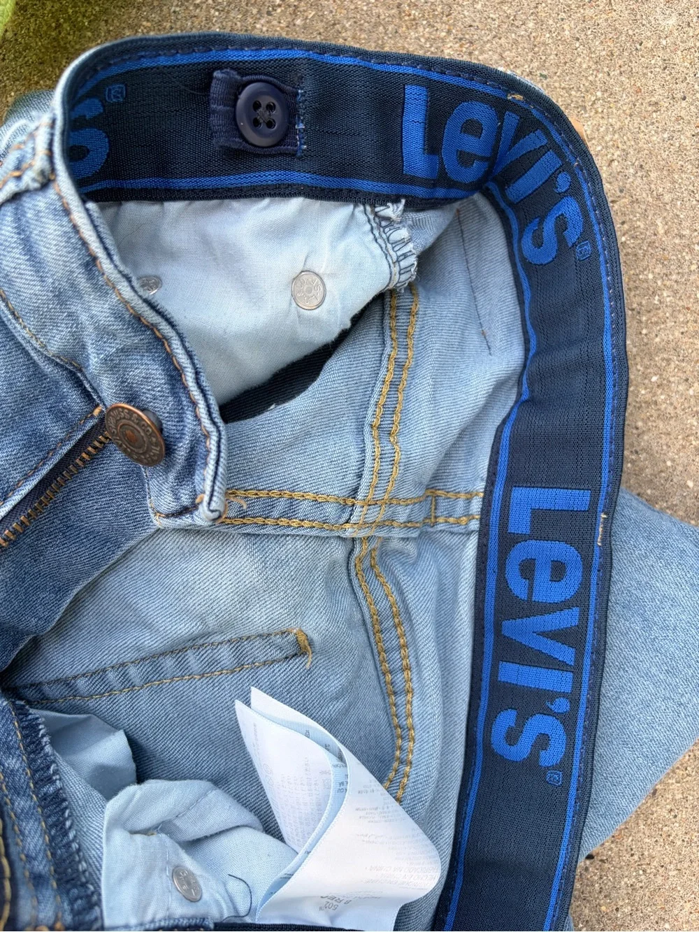 Levi's Light Wash Blue 502 Straight Jeans